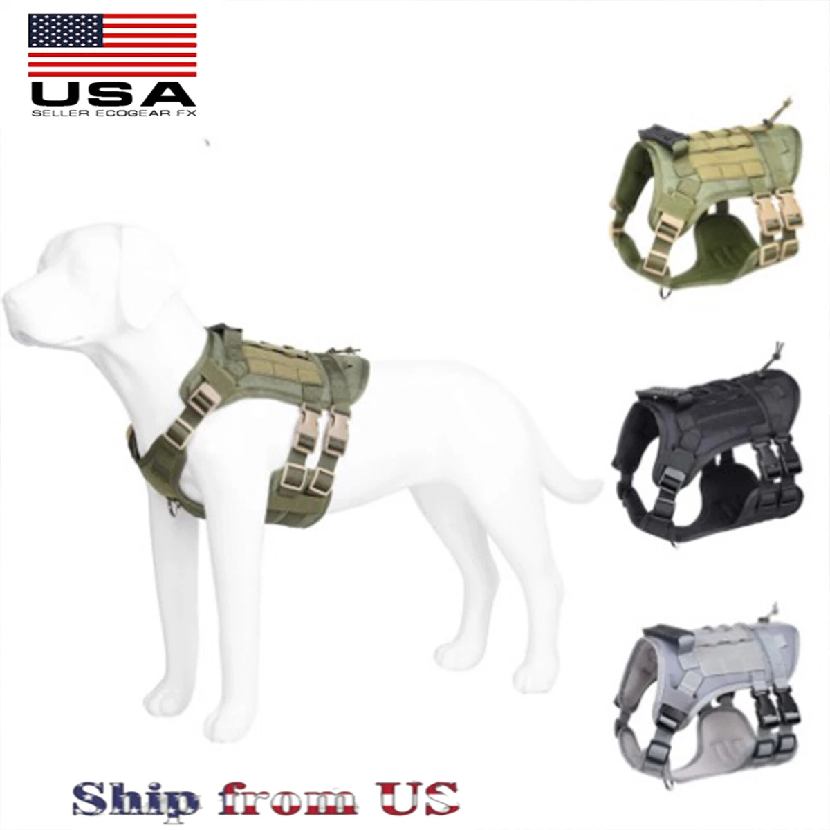 Tactical Harness Non-Pull Dog Harnesses for sale