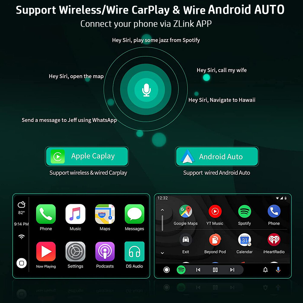 Image 3 - 10.1'' Android10.1 2 Din Car Stereo Support Apple Carplay Android Auto GPS WiFi
