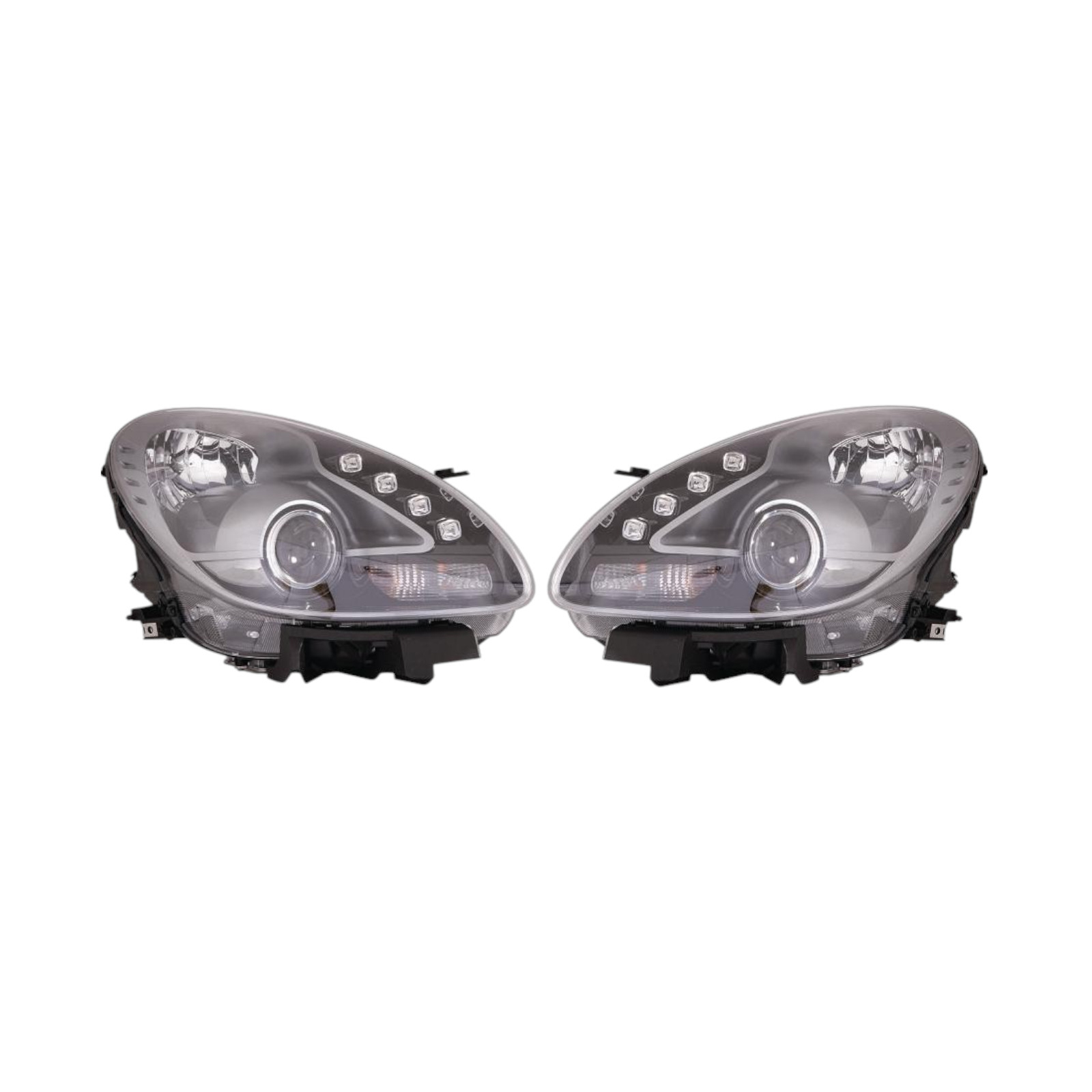 DEPO Auto Parts - Coppia Fari Proiettori Dx/sx per Alfa Romeo Giulietta Dal 2010 (parabola Nera) - Miniatura 2