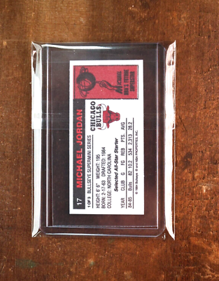 1984 85 Michael Jordan Rookie RC Supermini Chicago Bulls NO 1986