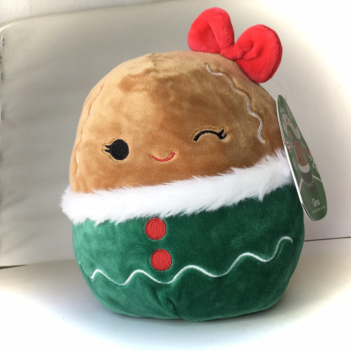 Squishmallow 12 Jordan Gina 2 PC Christmas Gingerbread Plush