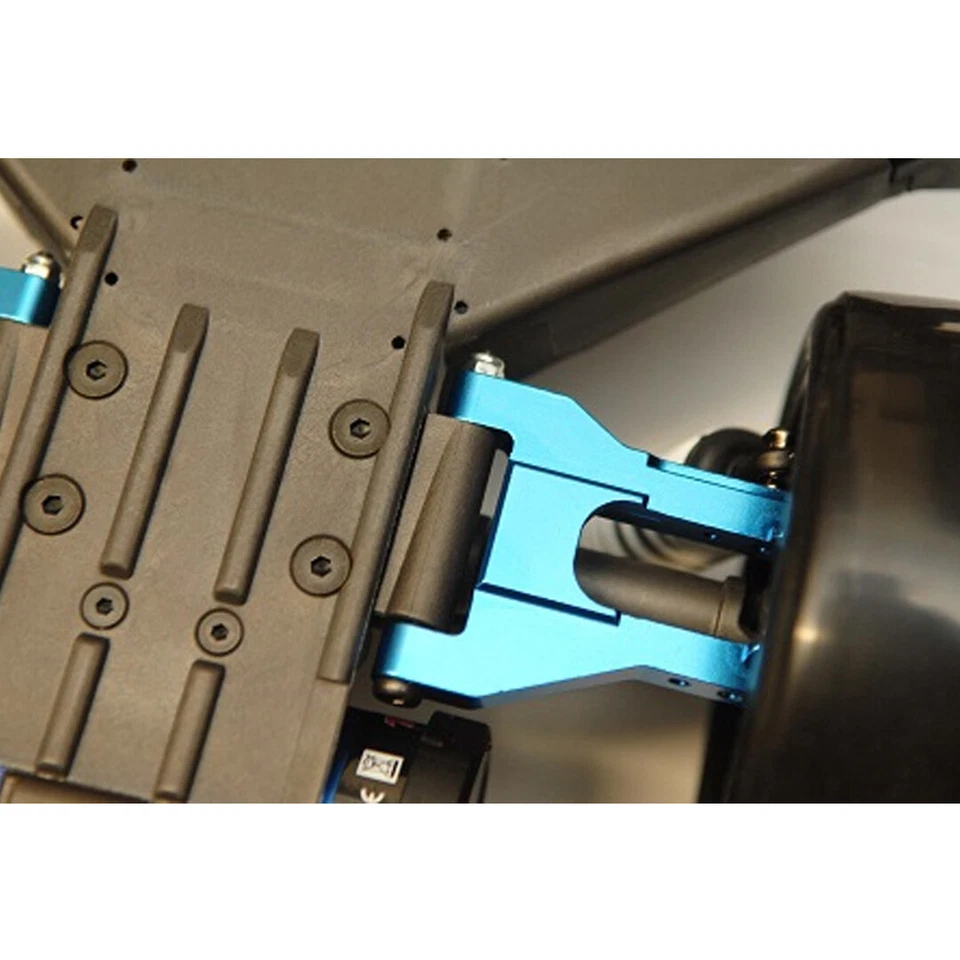 NEW STRC Alum Rear 1 Deg. Toe-in A-Arm Green with lock-nut pins : Drag Slash - Image 4 of 4