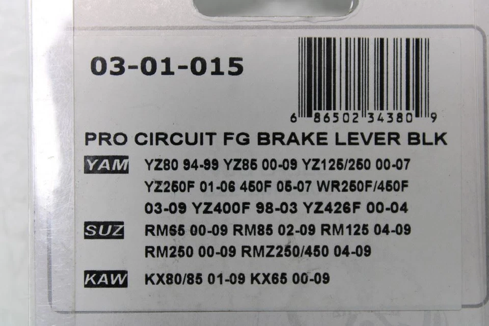 Pro Circuit Yamaha Suzuki Kawasaki 03-01-015 Brake Lever - Image 4 of 4
