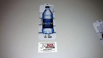 DIXIE NARCO ROYAL VENDORS 660 SODA VENDING MACHINE "DASANI WATER" 20oz BOTTLE VEND LABEL