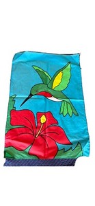Briarwood Lane 28" x 40" House Flag - Hummingbird Greeting in Flower Garden