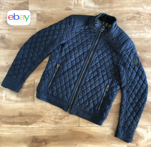 Belstaff NEW BRAMLEY jacket, quilt, blue, size M - Afbeelding 1 van 13