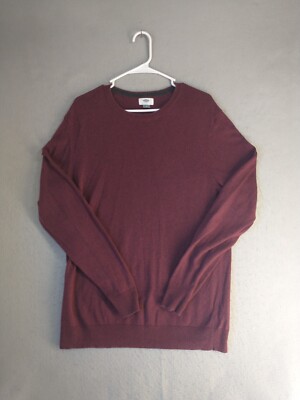 Old Navy Mens Sweater Large Purple Long Sleeve Crew Neck Solid