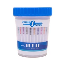 Prime Screen Drug Test Cup 16 Panel Kit (AMP,BAR,BUP,BZO,COC,mAMP,MDMA,MOP/OP...