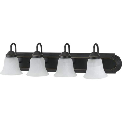 Progress Lighting Solvang 4 Light Vanity Bath Fixture Antique Bronze P2104-20DI