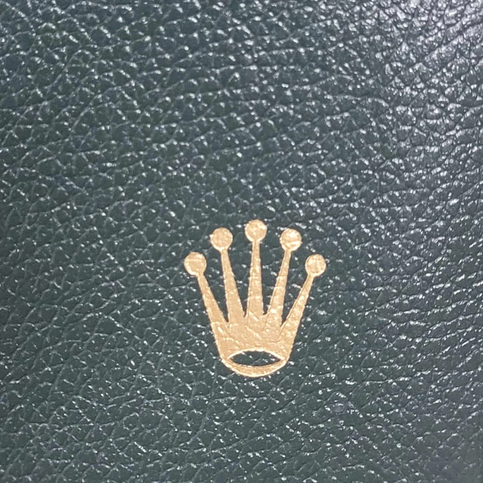 Genuine Vintage Rolex Watch 0068.08.05 Green Leather Card Wallet Passport Holder - Image 3 of 4