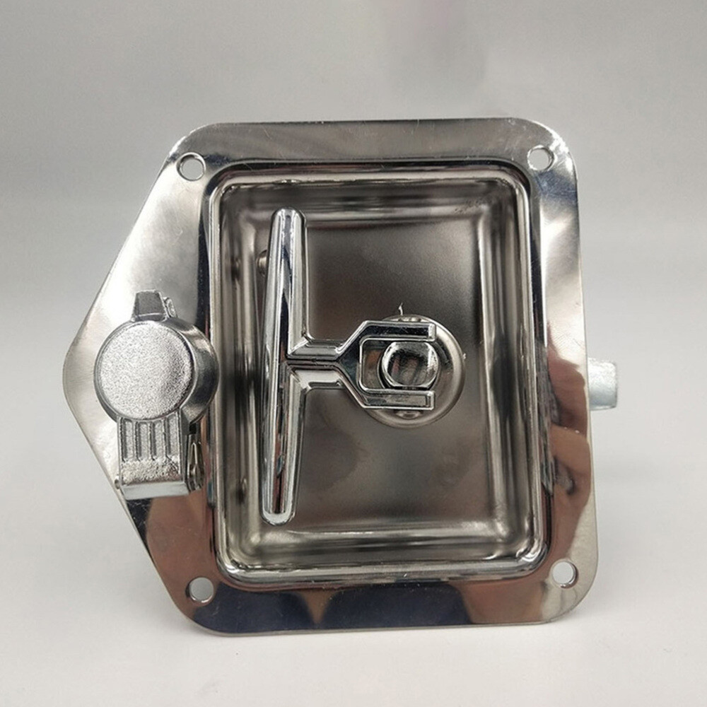 1 Set Trailer Tool Box Latch Stainless Steel T-Handle Lock with 2Pcs Keys