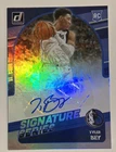 Tyler Bey 2020-21 Auto Panini Donruss Blue Signature Series Holo Mavericks RC