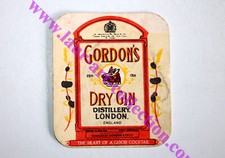 GORDON'S DRY GIN - OLD SOUS BOCK COASTER BEER BEER ALCOHOL BEER COASTER