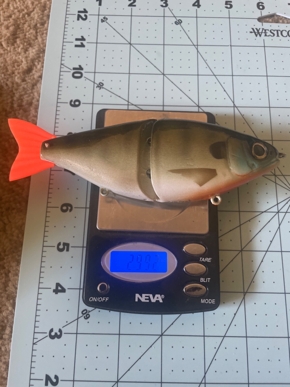 Shankbait Glide SWIMBAIT GLIDE BAIT hand poured Resin custom owners hook fishing - Image 4