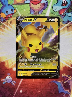 Pokémon TCG Pikachu V #043/185 Ultra Rare Vivid Voltage | eBay