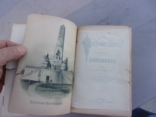 1884 The Lives and Graves of Our Presidents Hardcover Book G.S. Weaver - Picture 5 of 11