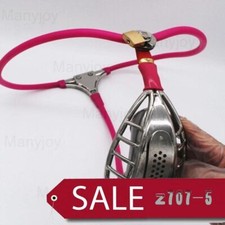 Male Stainless Steel Metal Invisible Belt With Chastity Cage Chastity Device