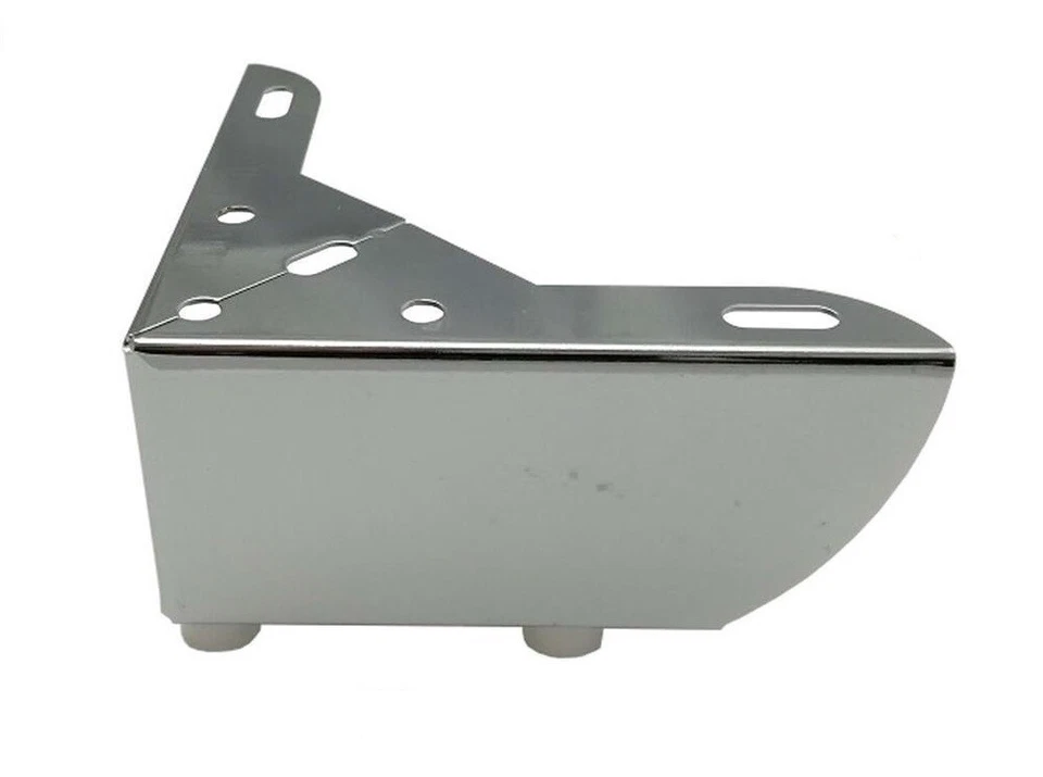 4x Designmöbelfüße Chrom 11x11x5cm – Stabile Metallfüße für Sofa, Tisch, Schrank - Bild 3 von 4