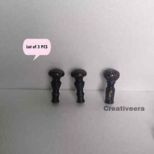 Antique Set of 3 Men's Vintage Gift Designer Knob Handle for Walking Stick Cane