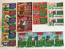 Football Instant  SV Lottery Ticket Sets, 5 different, 20  tickets