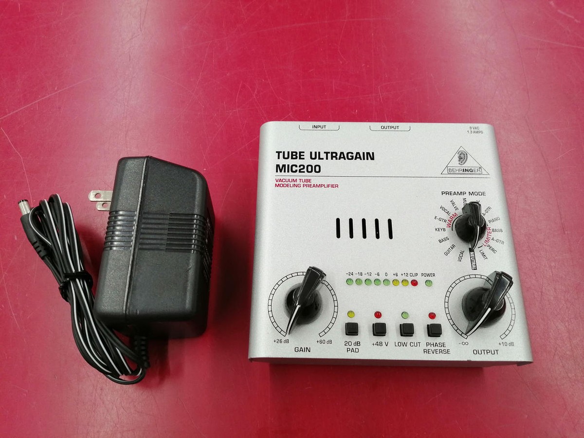 MIC2200 ULTRAGAIN PRO 2ch真空管マイクプリアンプ 美品 ULTRAGAIN