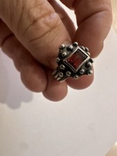 925 Sterling Silver RED RUBY Ring SIZE 6 Very Nice Ring Gram 7.2