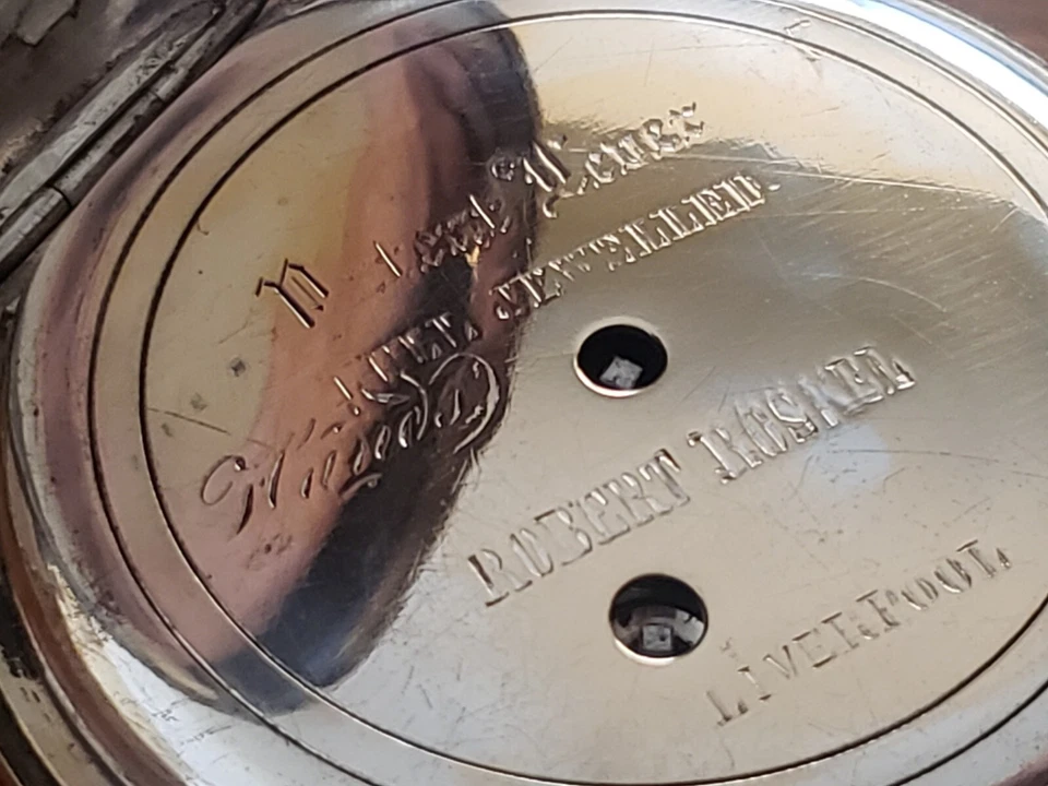 RELOJ BOLSILLO ROBERT ROSKELL RAILROAD APROBADO PARA EL REINO UNIDO 1890 Foto 4 de 4