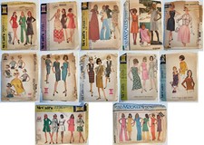 Vintage Lot of 12 McCalls Sewing Patterns Mis...