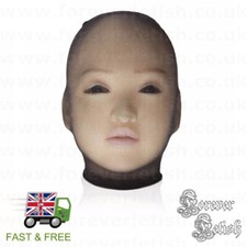Full Head Black Pantyhose Nylons Stockings Bondage Sex Hood Slave Gimp Mask UK