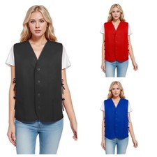 TOPTIE Volunteer Apron Vest Two Pockets Supermarket Cobbler Vest