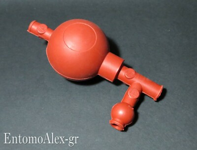 5 Pompe A Bulbo Per Pipette Da Laboratorio – 60 Ml, In Gomma, A 3 Valvole, Per Aspirazione E Distribuzione, Rosso, Uso Semplice