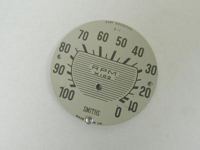 NOS Smiths RSM2002/00 2:1 Tachometer Face Dial Triumph Norton BSA