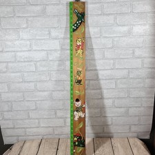 VTG 1971 Hand-Painted Children’s Growth Chart Whimsical Anthropomorphic Animals 