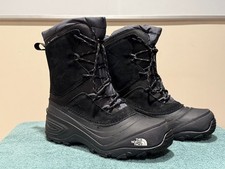 North Face Snow Boots Kids Size 6 Black Great Quality Condition Super Warm