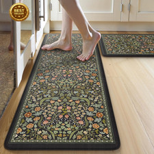 Kitchen Mats for Floor, Kitchen Rugs Sets of 2 Non Slip Washable