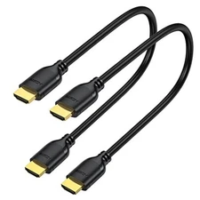 Short HDMI Cable 1 Foot-Pack, 4K HDMI to HDMI Cable High Speed HDMI.0 1FT 2