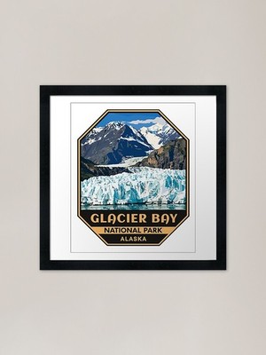 Glacier Bay Nationalpark Alaska St gerahmtes Wandbild Poster Leinwanddruck Bild