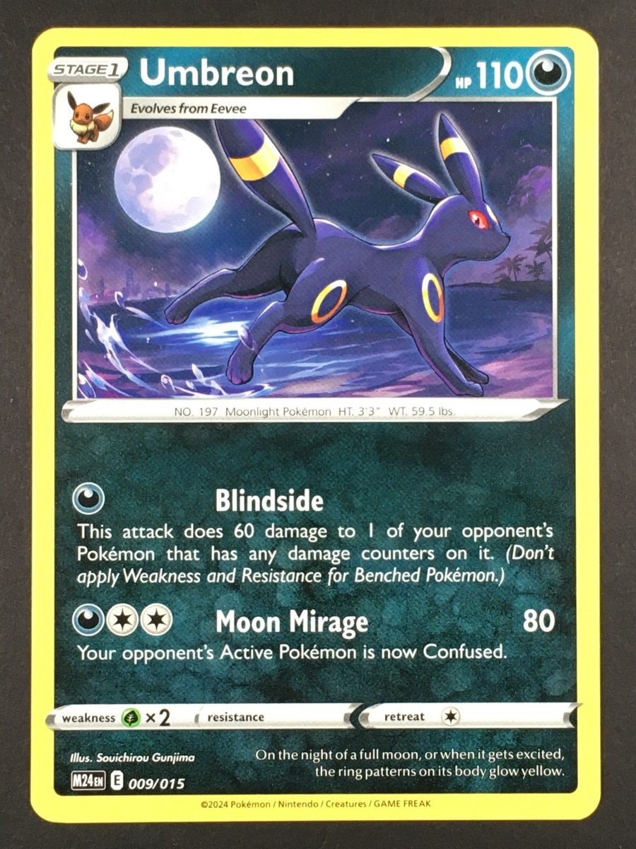 Pokémon TCG Umbreon 009/015 McDonald's 2024 Promo Regular NM | eBay