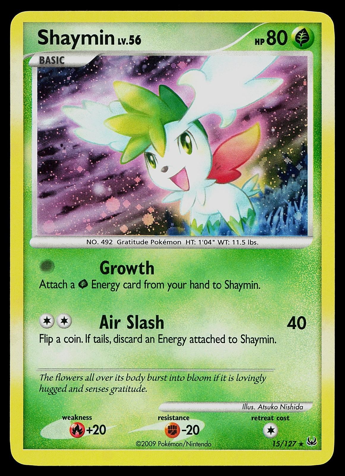 Pokemon Card - Shaymin Platinum 15/127 Holo Rare