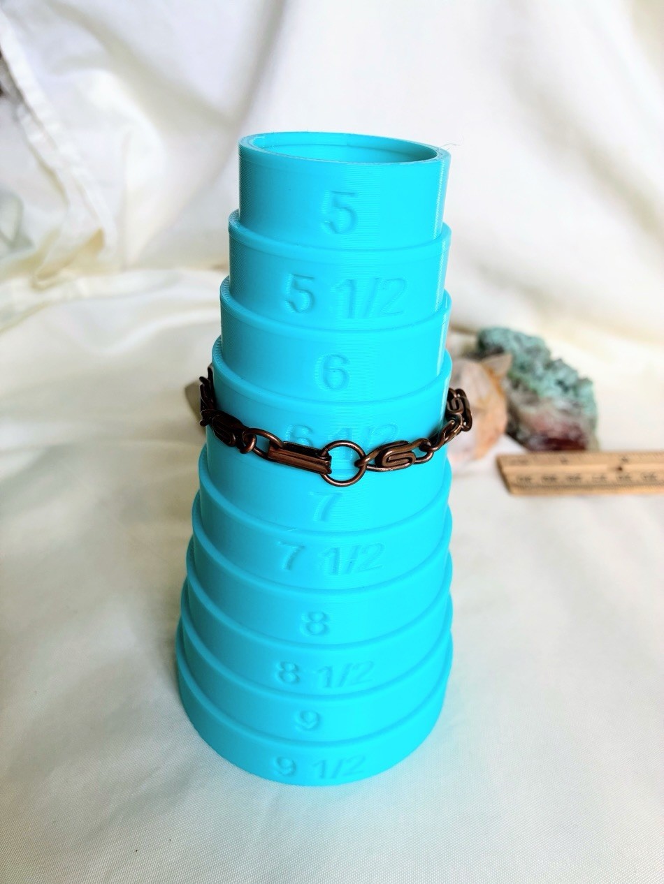 Solid Copper Bracelet, Modernist Copper Links, Mi… - image 7