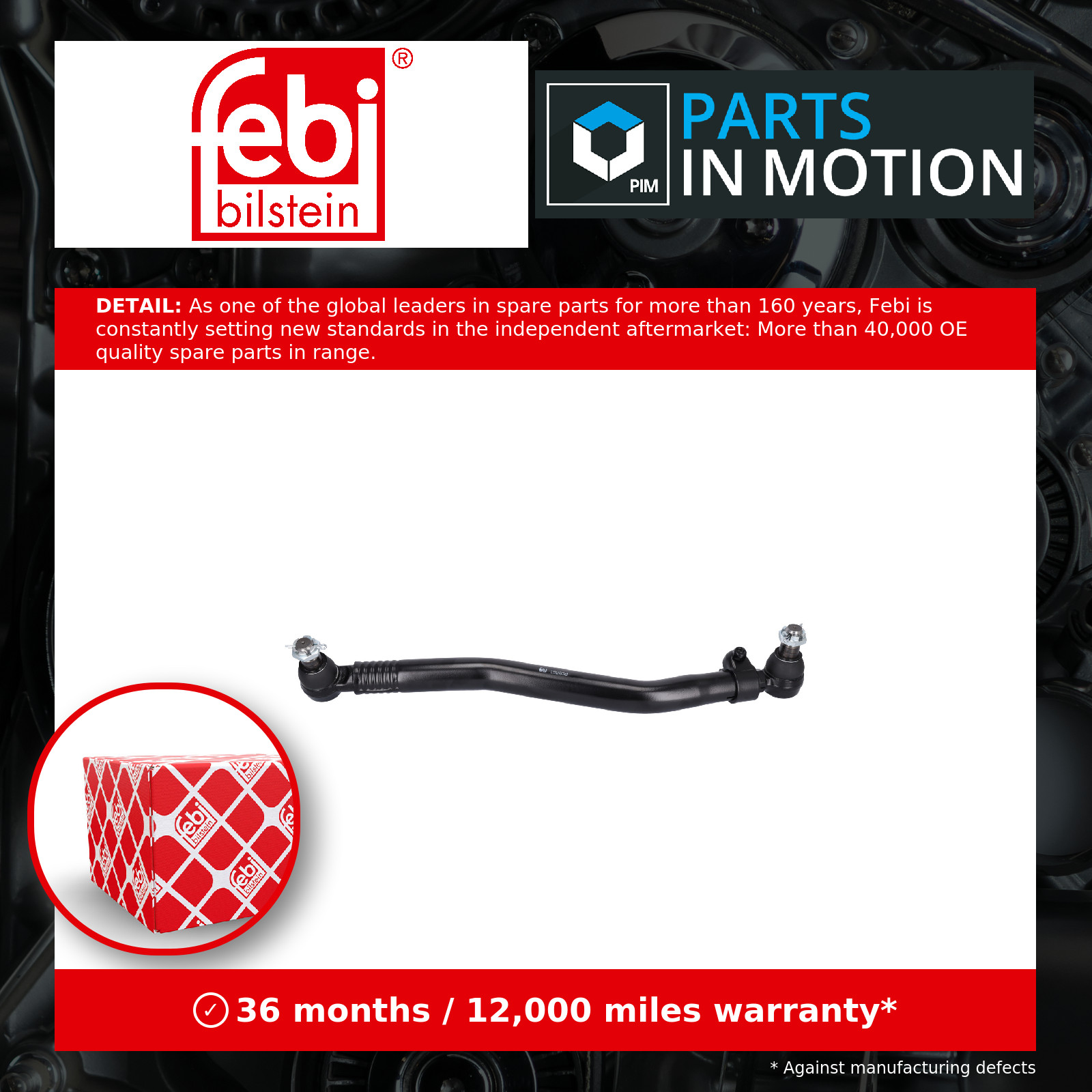 Centre Rod Assembly 192838 Febi 21560838 25379258 5001868377 5010630649 Quality