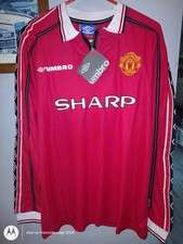 Umbro Manchester United David Beckham 7 Red Soccer Jersey Size XL