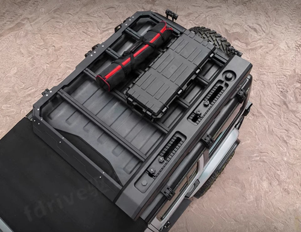 Portaequipajes Ark de aleación de aluminio de alta calidad para Jeep Wrangler JL 2018-2025 Foto 3 de 4