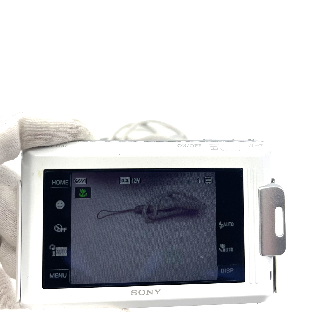SONY Cyber-shot DSC-T90 White Digital Camera w/ Charger