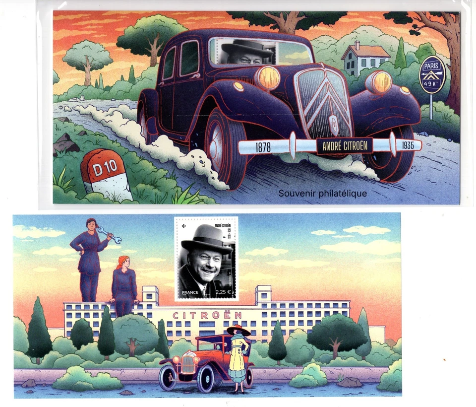 Frankreich France 2026 Block André Citroën Autos Oldtimer - in OVP - Bild 1 von 1