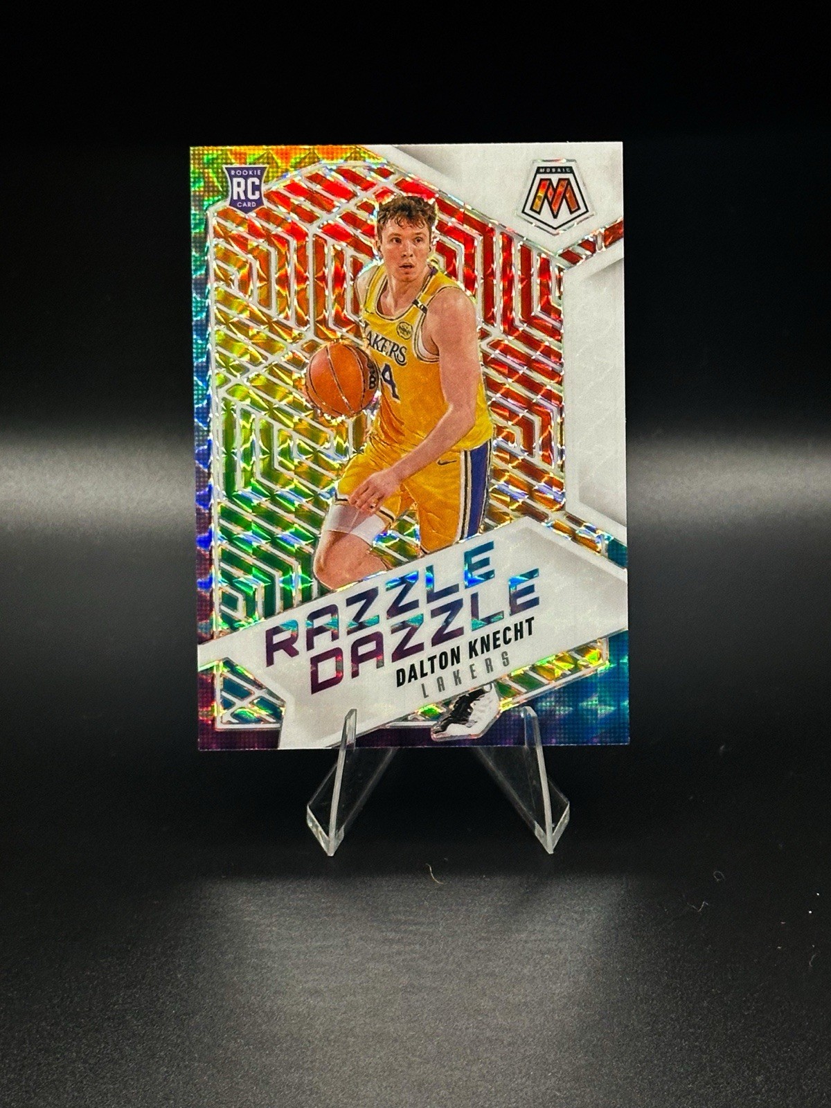 2024-25 Mosaic Dalton Knecht Razzle Dazzle Case Hit SSP Rookie RC Lakers #11