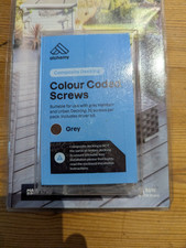 bsw alchemy composite decking colour  coded screws packs 25 in grey