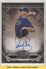 2015 Topps Tier One New Guard Auto 74/299 Alex Cobb #NGA-ACO Auto READ 2a9