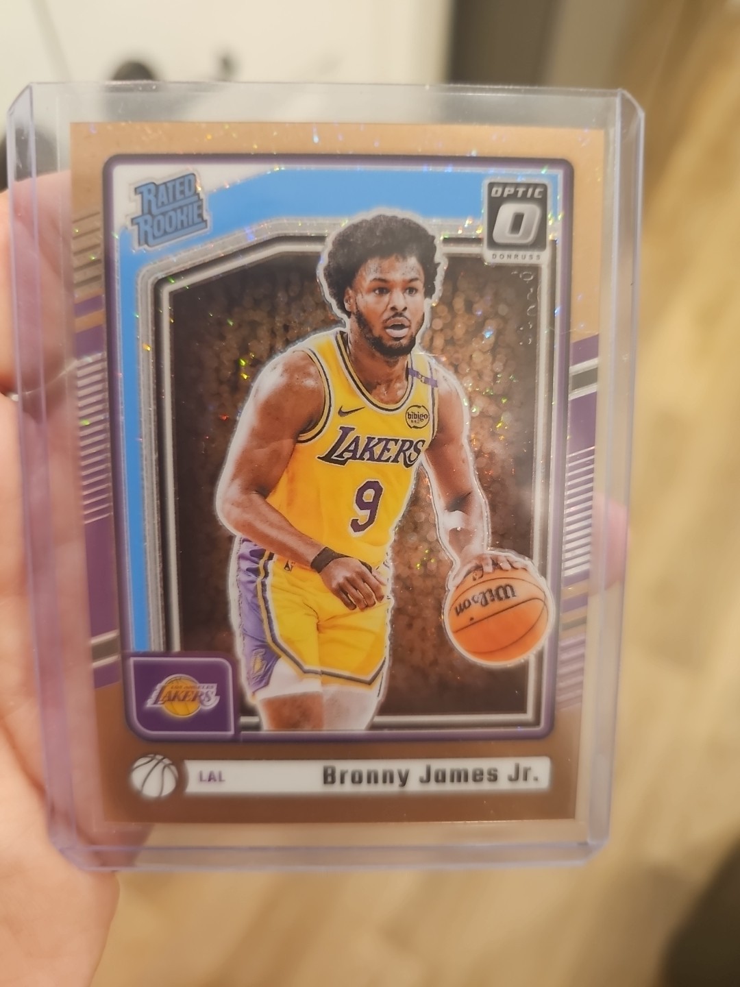 2024-25 Panini Donruss Optic Rated Rookies Preview Bronny James P-243 Copper /99
