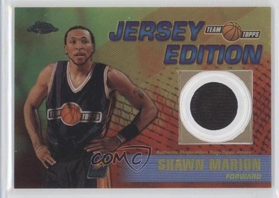 2001-02 Topps Chrome Team Topps Jersey Edition Shawn Marion #TT-SM 0a1